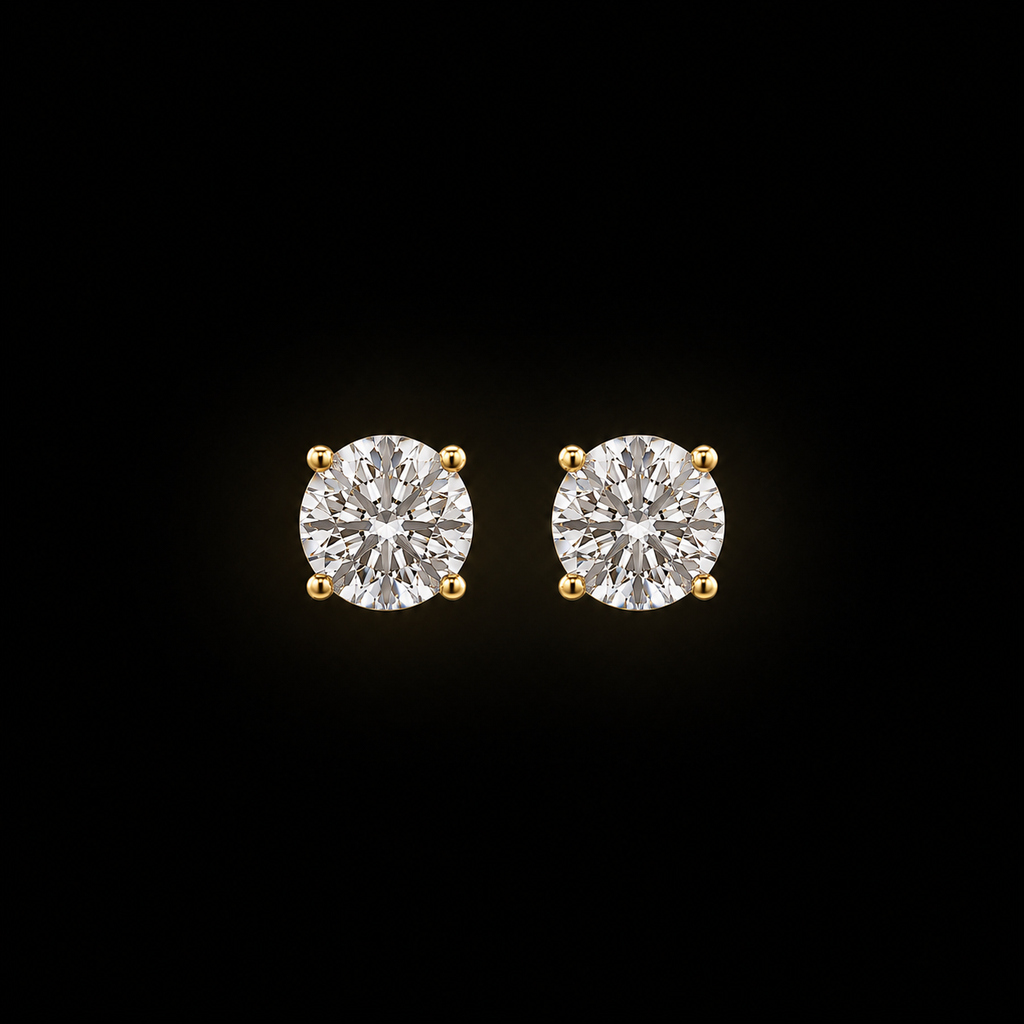 Lumière Stud Gold Earring