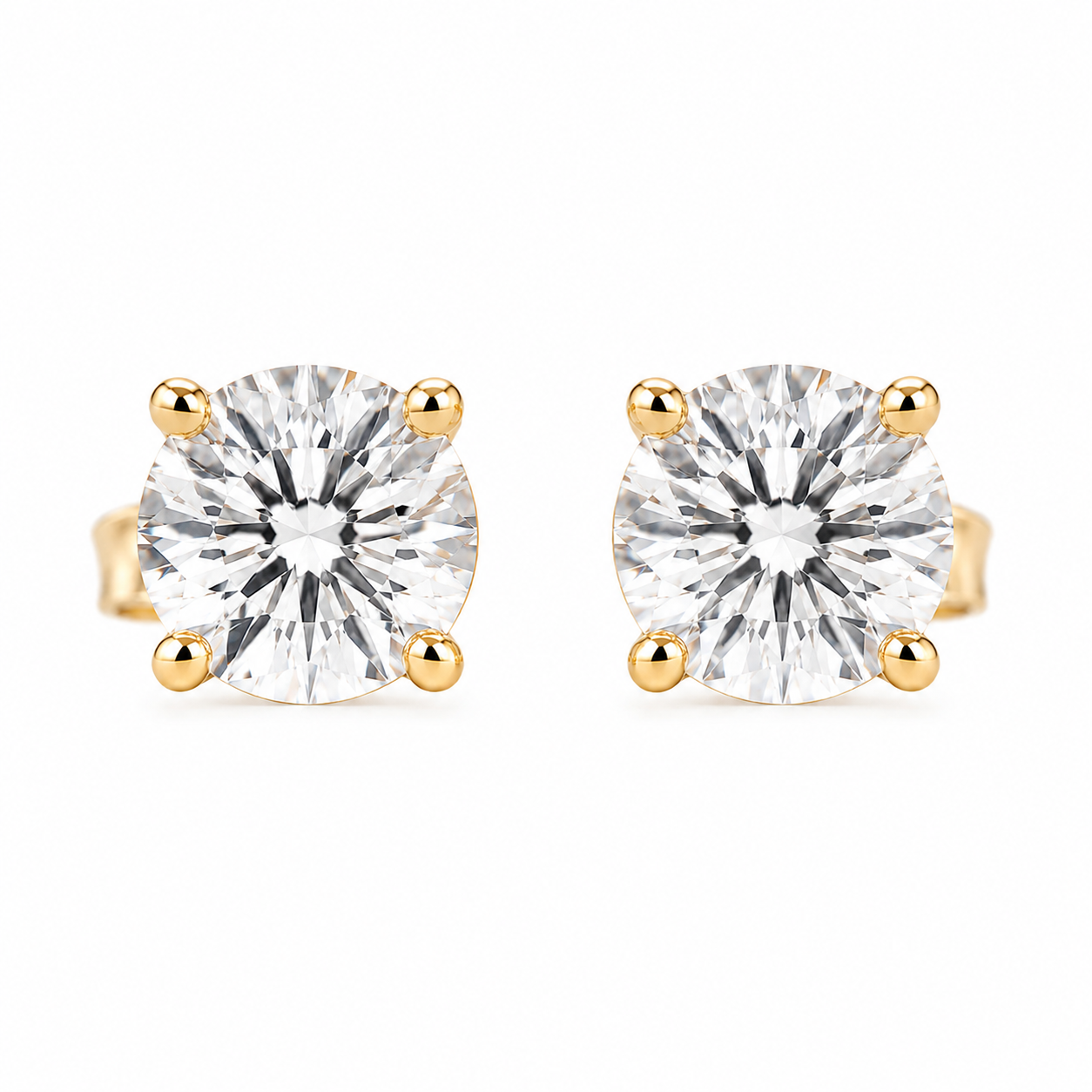 Lumière Stud Gold Earring