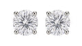 Exaltare Lumière sterling silver 0.50 CTW lab-grown diamond round stud earrings — hero front view