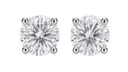 Exaltare Lumière sterling silver 0.50 CTW lab-grown diamond round stud earrings — hero front view